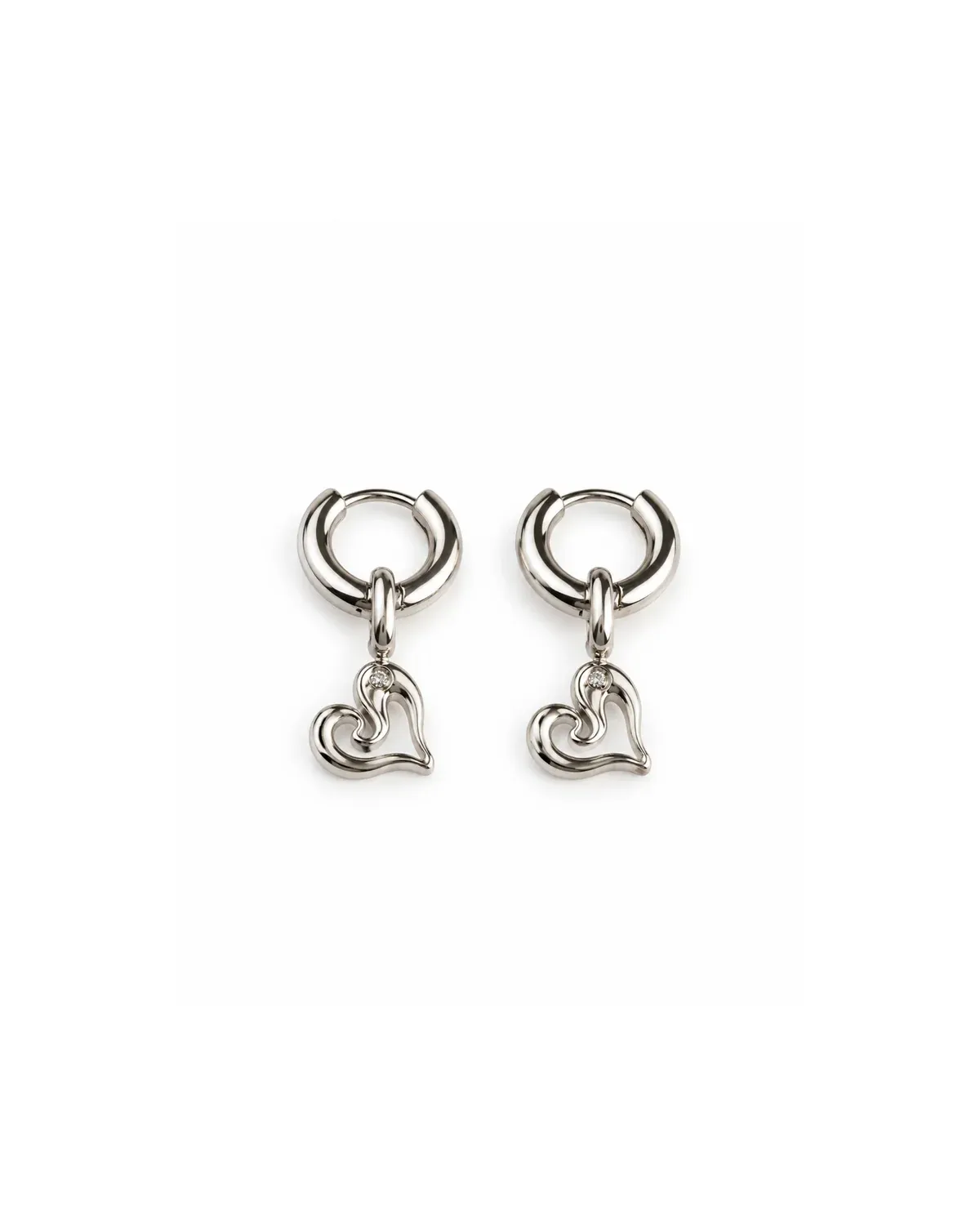 Sway Charm Hoop Earrings