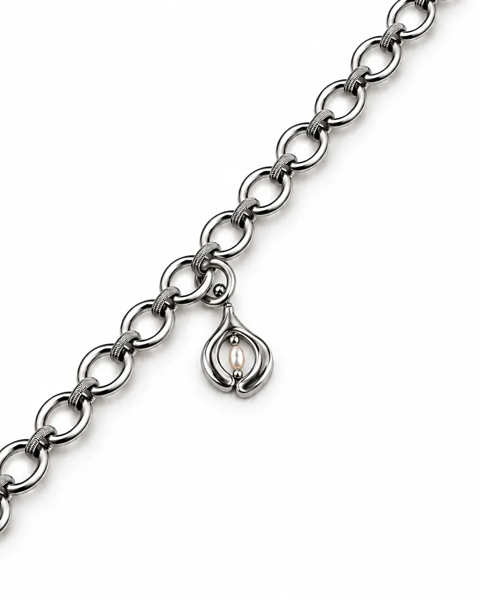 Venus Charm Bracelet — Rhodium Finish