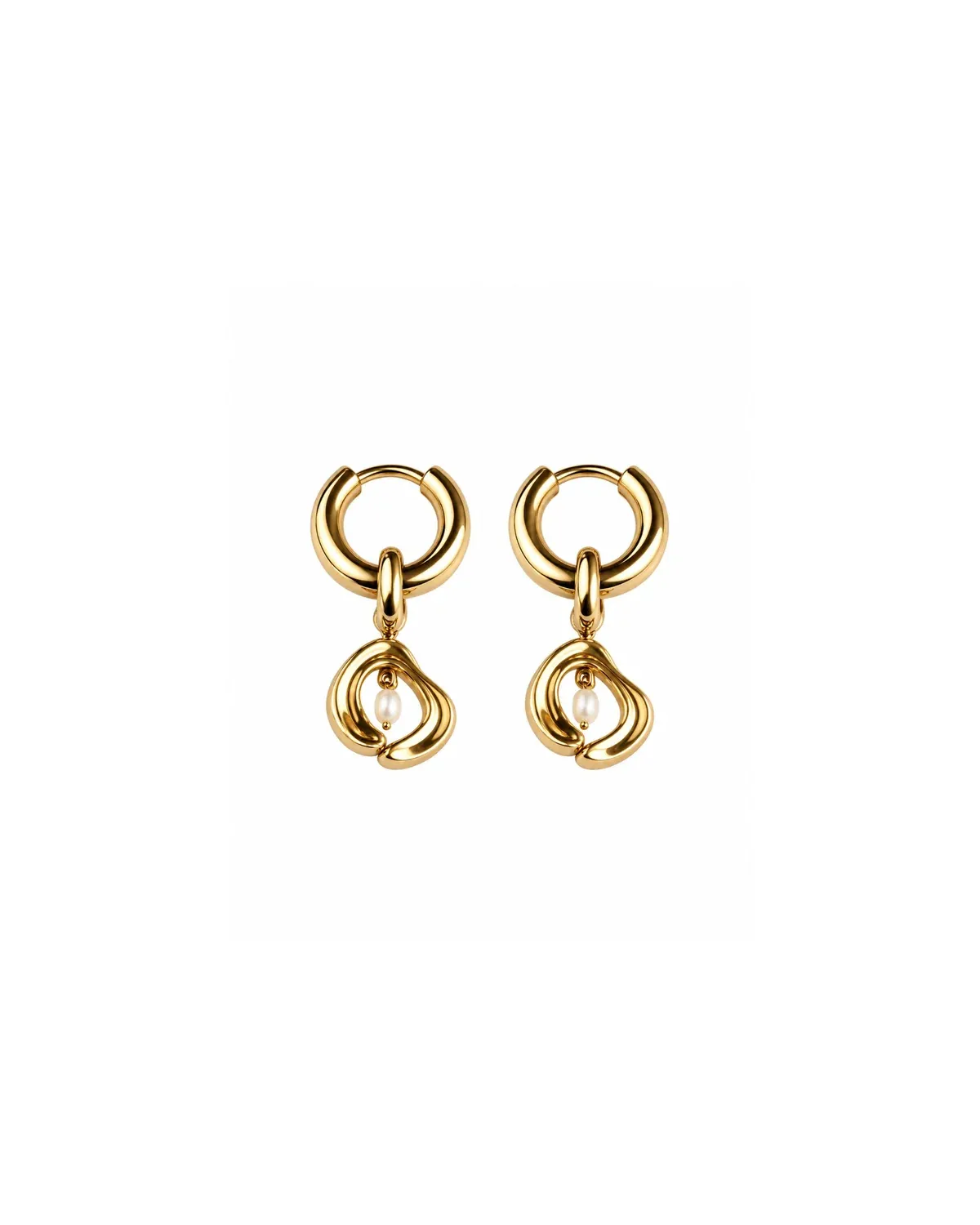 Venus Charm Hoop Earrings