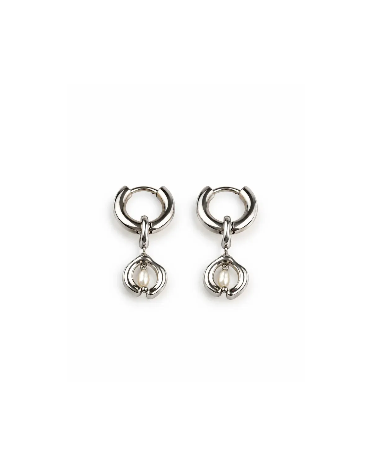 Venus Charm Hoop Earrings